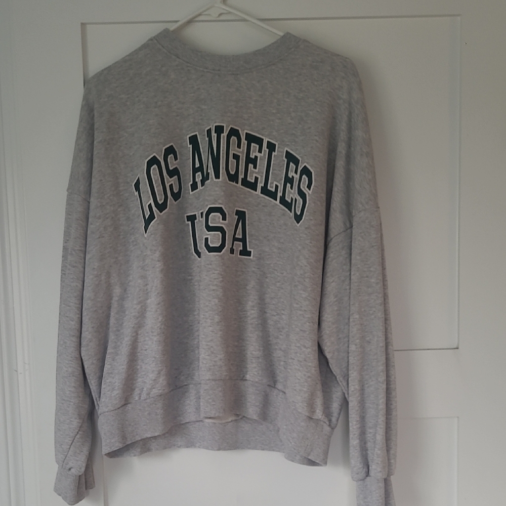 H&M Gray Los Angeles USA Women's Sweater
